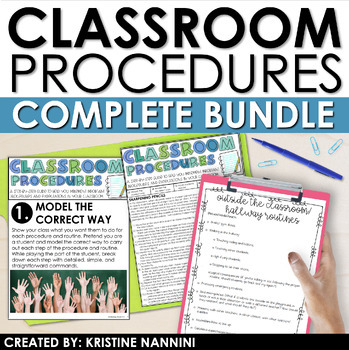 Preview of Back to School Classroom Management Bundle | Classroom Procedures and Routines