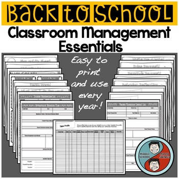 Preview of Back to School - Classroom Management Essentials
