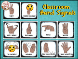 Back to School | Classroom Management | Hand Signals Signs 