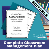 Back to School: Classroom Management Plan Template
