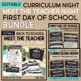 Meet the Teacher, Curriculum Night & First Day of School P