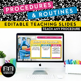 Back to School Classroom Procedures & Routines Editable SL