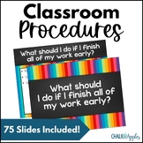 Back to School Classroom Procedures, Rules & Routines with