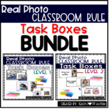 Back to School Classroom Rules Task Boxes BUNDLE