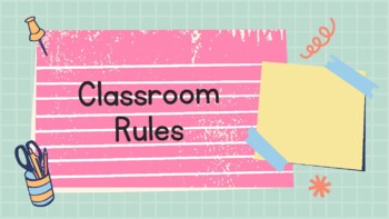 Preview of Back to School: Classroom Rules for Elementary