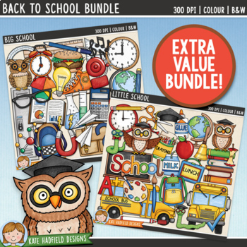 Preview of Back to School Clip Art Bundle (Kate Hadfield Designs)
