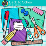 Back to School Clipart: 10 School Supplies Clip Art Images