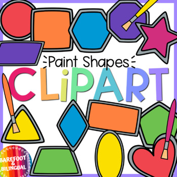 Back to School Clipart SHAPES - 2D Shapes Clipart | TPT