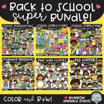 Preview of Back to School Clipart SUPER Bundle