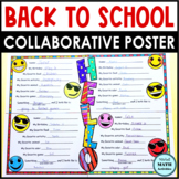 Back to School Collaborative Activity - All About Us Posters