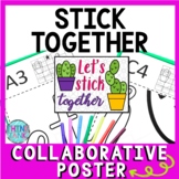Back to School Growth Mindset Collaborative Poster! Stick 