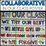 Back to School Collaborative Poster Classroom Expectations
