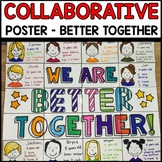 Back to School Collaborative Poster First Day of School St