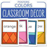 Back to School - Color Posters / Color Cards - Classroom decor
