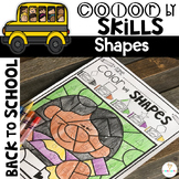 2D Shapes Printables & Activities | Color by Code Shapes |