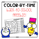 Back to School Color-by-Time FREEBIE!