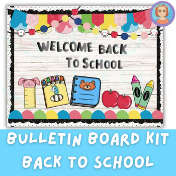 Preview of Back to School - Colorful Bulletin Board - Bulletin Board or Door Kit