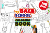 Back to School Coloring Book for Kids | School Stationery 