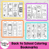 Back to School Coloring Bookmarks -- Kindergarten | 1st | 2nd