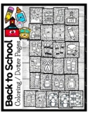 Back to School Coloring / Dauber Pages: August and Septemb