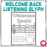 Back to School Coloring Listening Glyph
