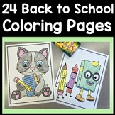 Back to School Coloring Pages {18 Different Back to School