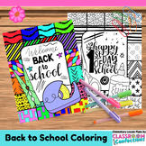 Back to School Coloring Pages Activity : 1st Day of School