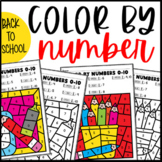 Back to School Coloring Pages | Color by Number | Numbers 