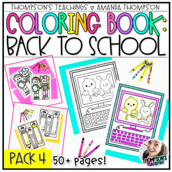 Preview of Back to School Coloring Pages - First Day of School Coloring Sheets