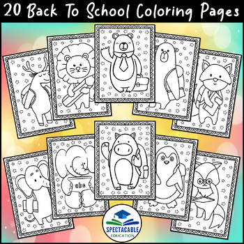 Back to School Coloring Pages, First Day of School Coloring Sheets For Kids
