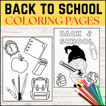 Back to School Coloring Pages - Fun August Activities - First Days of ...