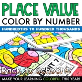 Back to School Place Value Homework Place Value to 100000 