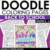 Back to School Coloring Pages | Seasonal Doodle Coloring Sheets