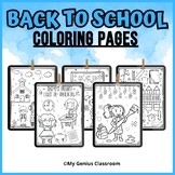 Back to School Coloring Pages Sheets | Fun Activities & Pr