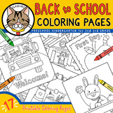 Back to School Coloring Pages for Preschool, Kindergarten,