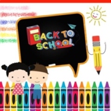 Back to School Coloring Set