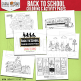 Back to School Coloring and Activity Pages