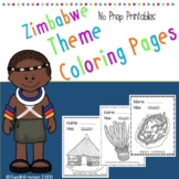 Coloring pages for kids| Zimbabwe