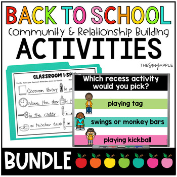 Preview of Back to School Community & Relationship Building Activities Classroom Expections