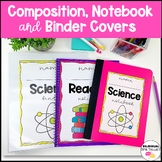 Back to School Composition, Notebook and Binder Covers