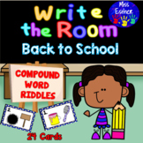 Back to School Compound Words Write the Room