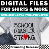 SVG Cricut National School Counseling Week School Counselo