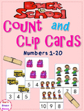 Back to School Count and Clip Cards
