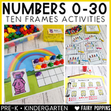Back to School Counting Activities with Ten Frames | 0-10,