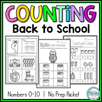 kindergarten counting worksheets by lucy jane loves