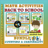 Back to School Counting & Cardinality Bundle #1