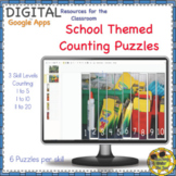 Back to School Counting Puzzles Math Count 1 to 20 Digital Google