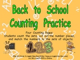 Back to School Counting Sets Independent Practice for Kind