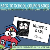 Back to School Coupon Book | Easy and Cheap Welcome Gift f