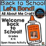 Back to School Activity - All About Me Craft and Bulletin Board
